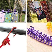 Load image into Gallery viewer, Cloth Drying Rope with Hooks  (Pack of 2 ropes)
