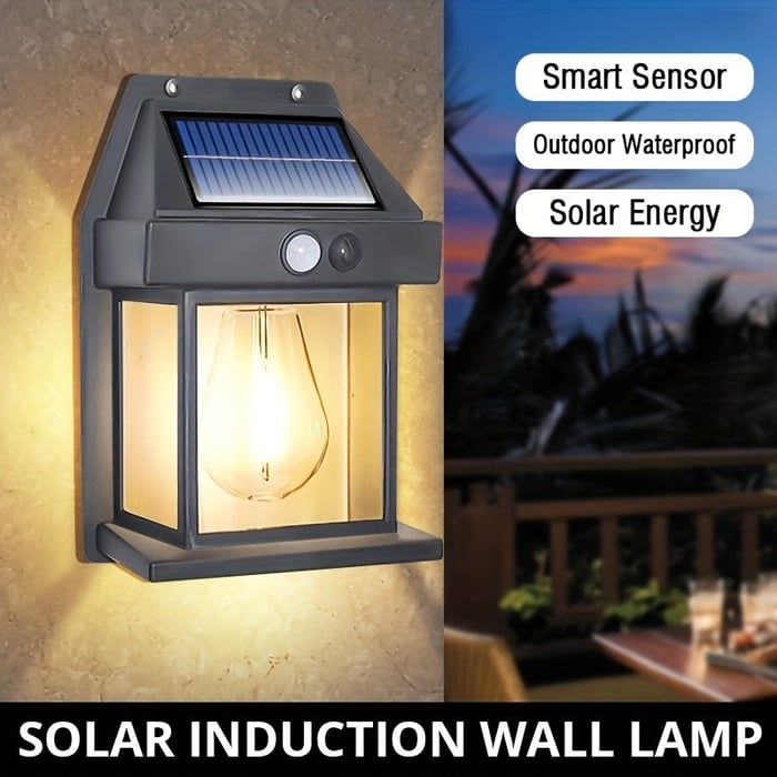 Solar Powered Motion Sensing wall Lights for electricity saving