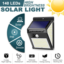 Load image into Gallery viewer, Solar charged  Led wall light for electricity savings
